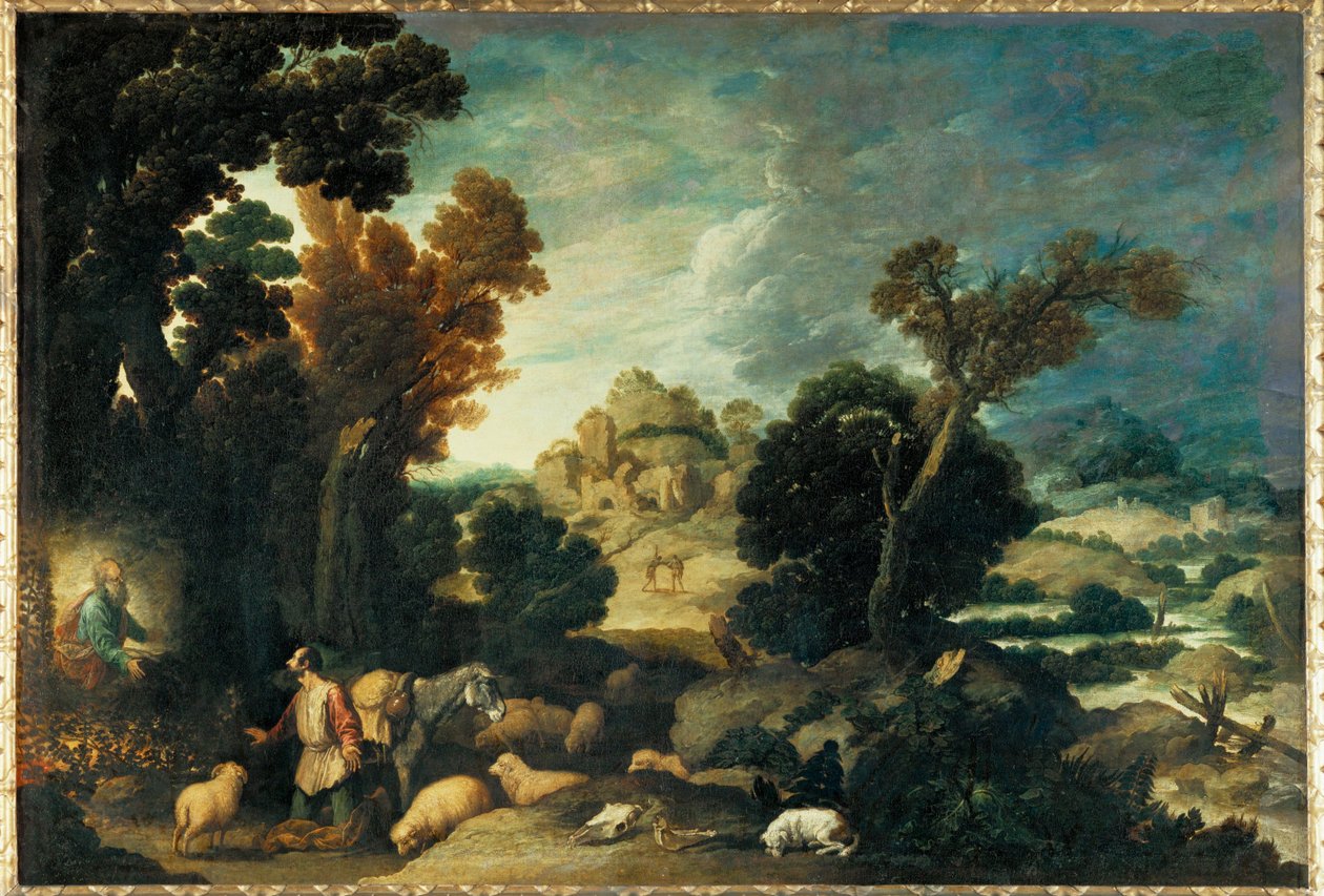 Le buisson ardent - Moses och den brinnande busken ... av Francisco Collantes