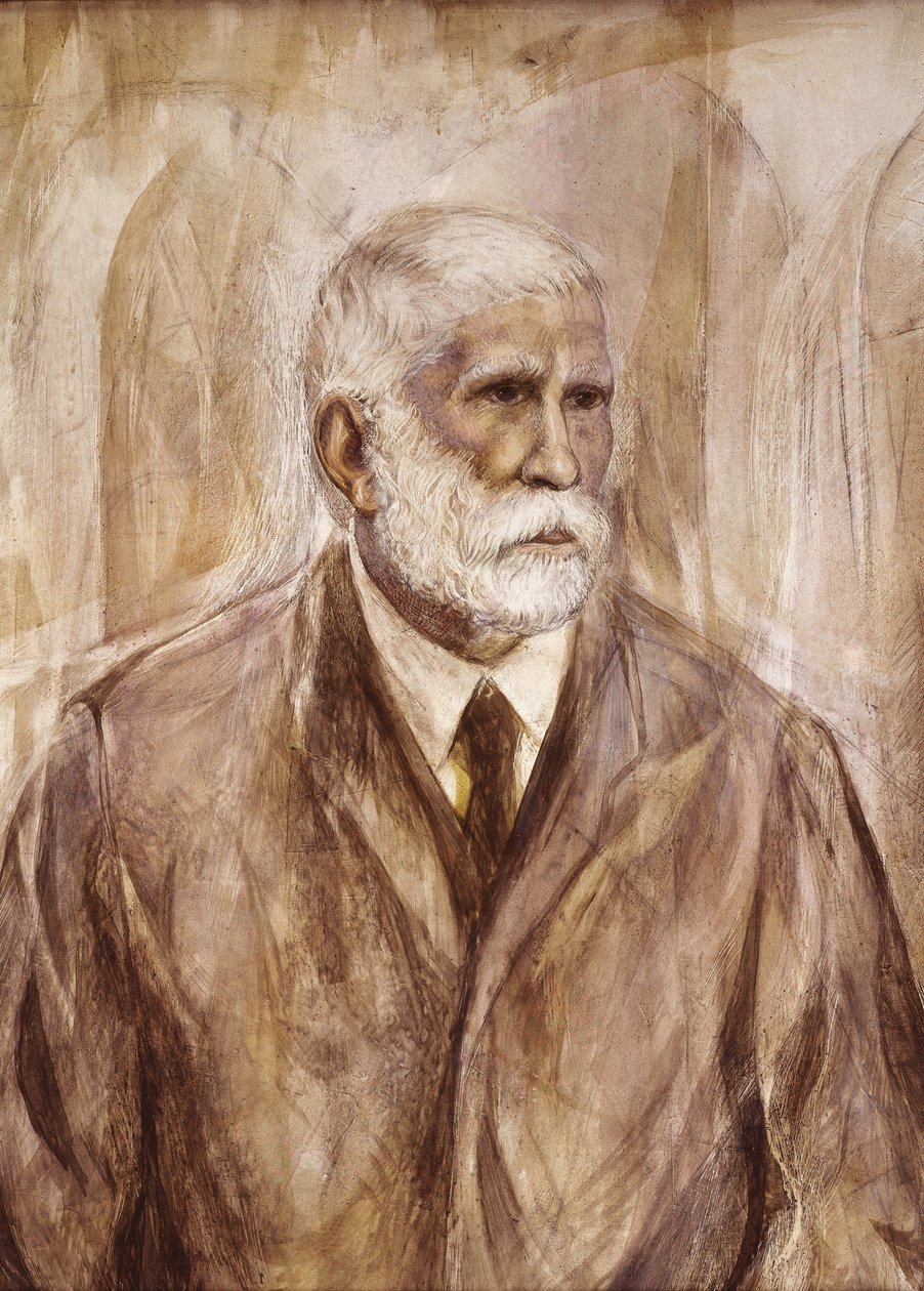 Antoni Gaudi i Cornet (målning) av Francisco Domingo Marqués