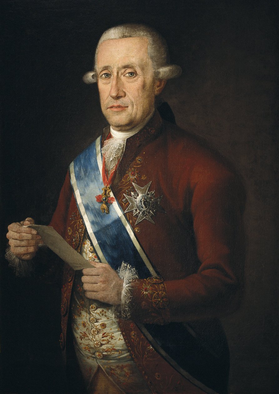 Jose Monino, greve av Floridablanca, minister för Charles III (olja på duk) av Francisco Folc de Cardona