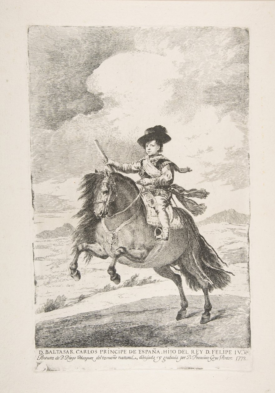 Balthasar Carlos, prins av Spanien och son till Philip IV D. Baltasar Carlos Principe de Esp..., 1778. av Francisco de Goya