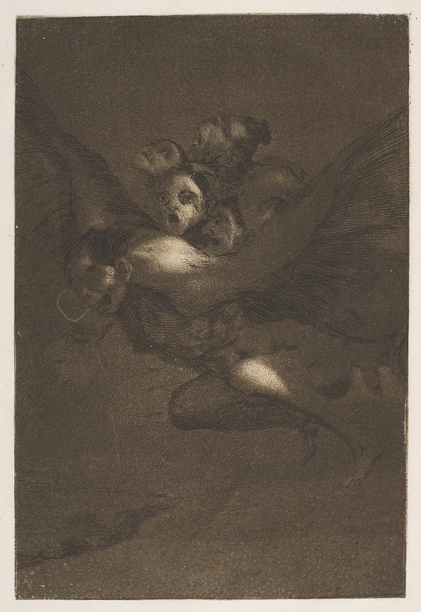 Bon Voyage Bon Voyage, från The Caprices Los Caprichos, skylt 64, 1799. av Francisco de Goya