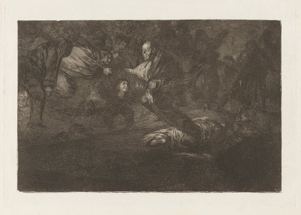 Gud skapar dem och de går samman (God Creates Them and They Join Up Together), från serien Los disparates (Los proverbios) av Francisco de Goya