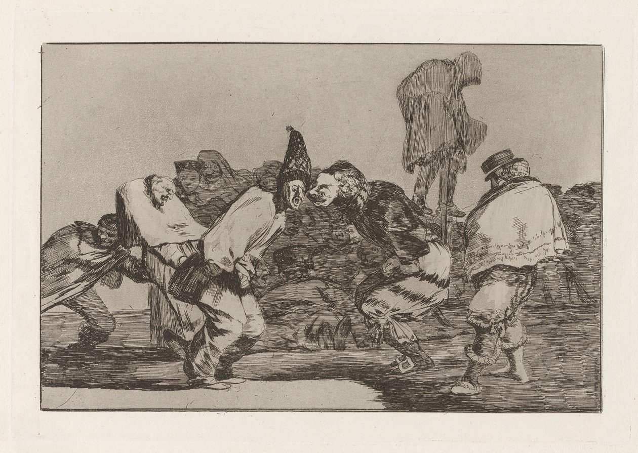 Disparate de carnaval (Carnival Folly), även känd som Alegrias antruejo, que ma?ana seras ash (Rejoice, Carnival, for Tomorrow You Will Be Ashes), från serien Los disparates (Los proverbios) av Francisco de Goya