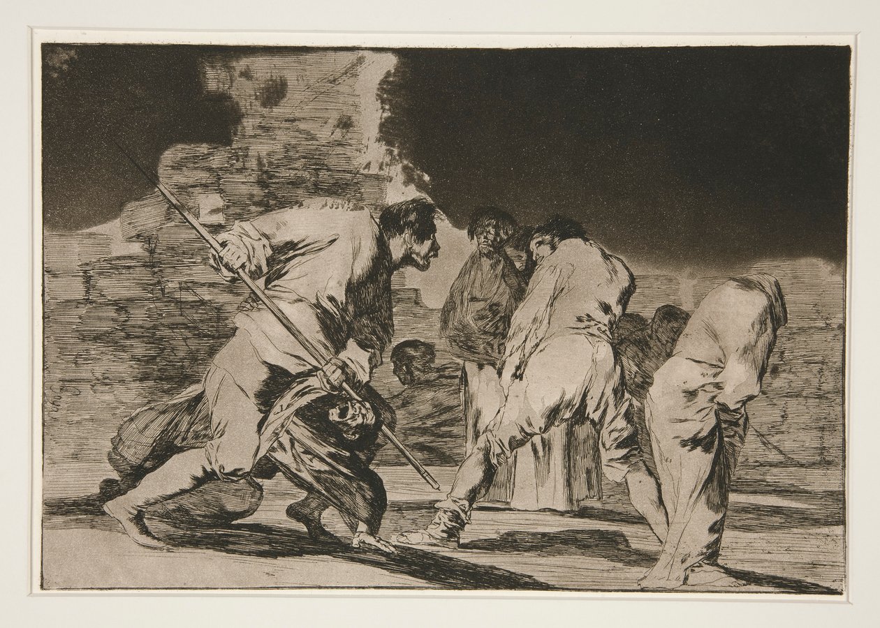 Disparate furioso (Furious Folly), pl. 6 från serien Los proverbios av Francisco de Goya
