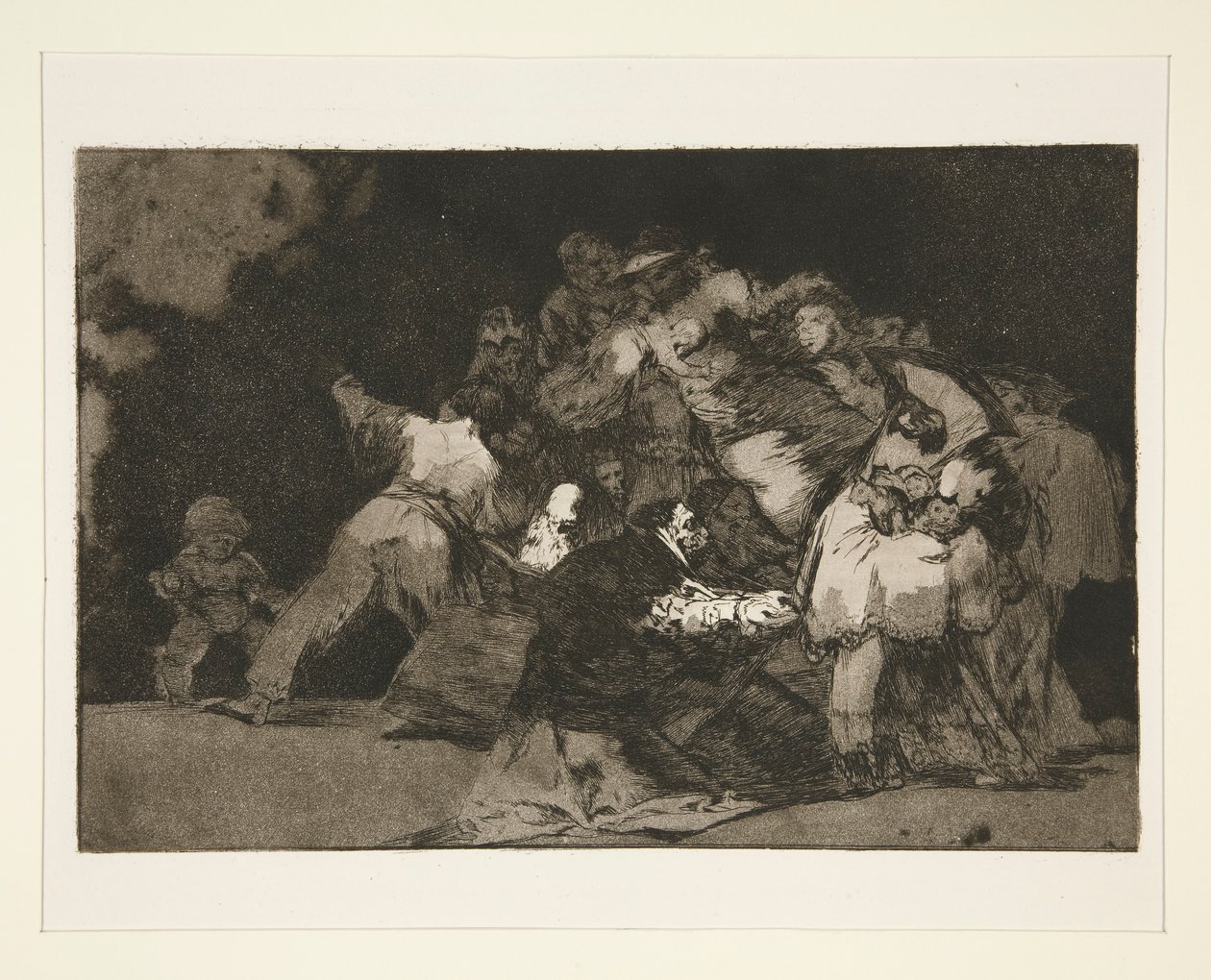 Disparat allmän (General Folly), pl. 9 från serien Los proverbios av Francisco de Goya