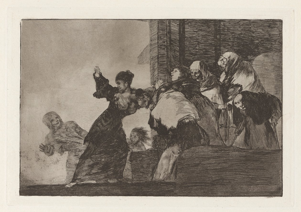 Disparate pobre (Poor Folly), även känd som Two Heads Are Better Than One, från serien Los disparates (Los proverbios) av Francisco de Goya