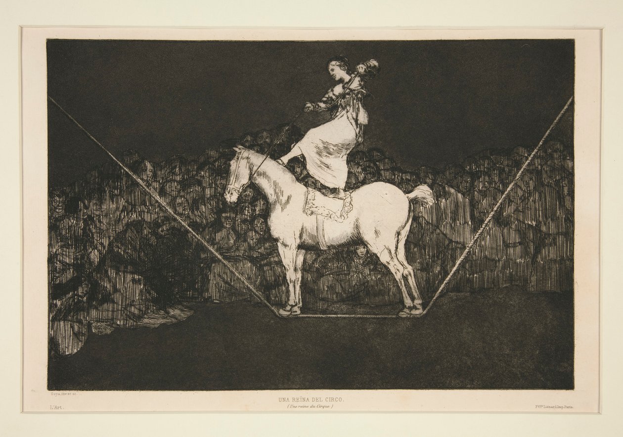 Disparate puntual (Punctual Folly), onumrerad platta från serien Los proverbios av Francisco de Goya