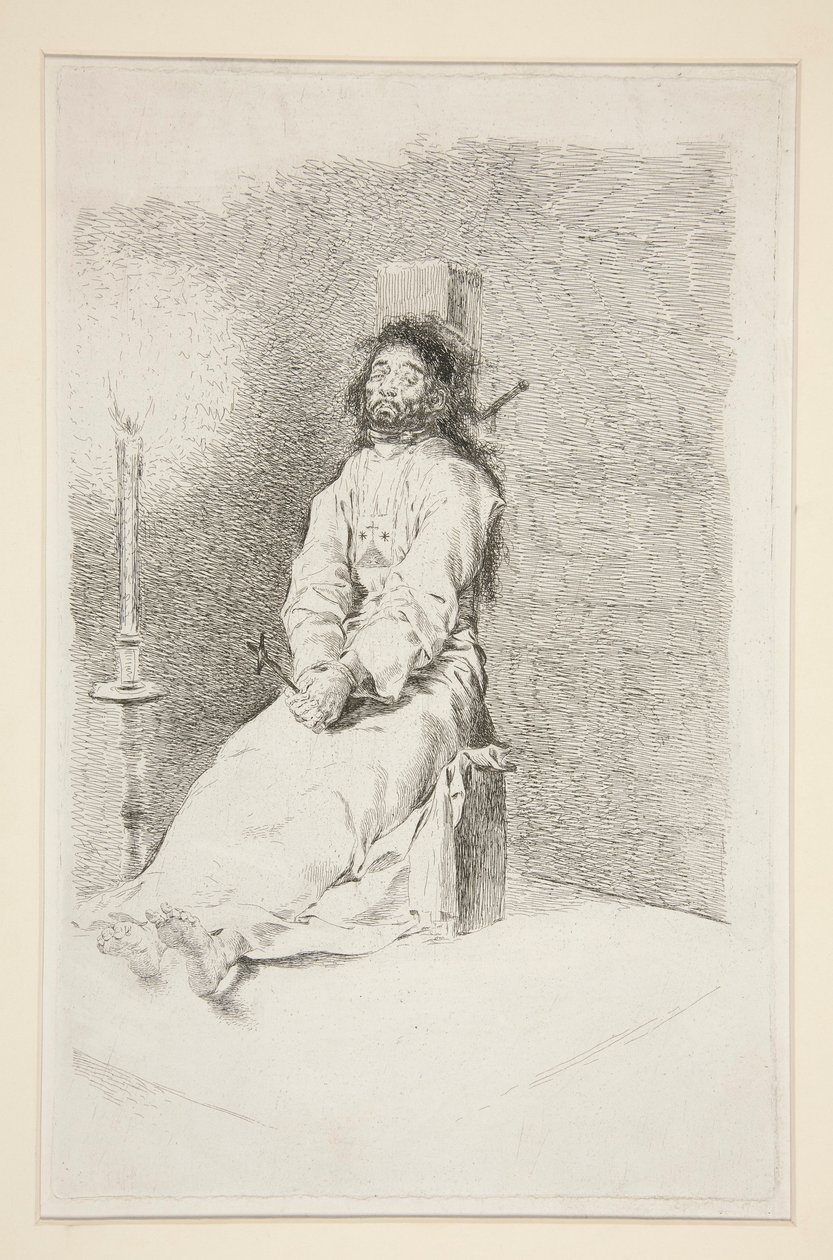 The Garroted Man av Francisco de Goya
