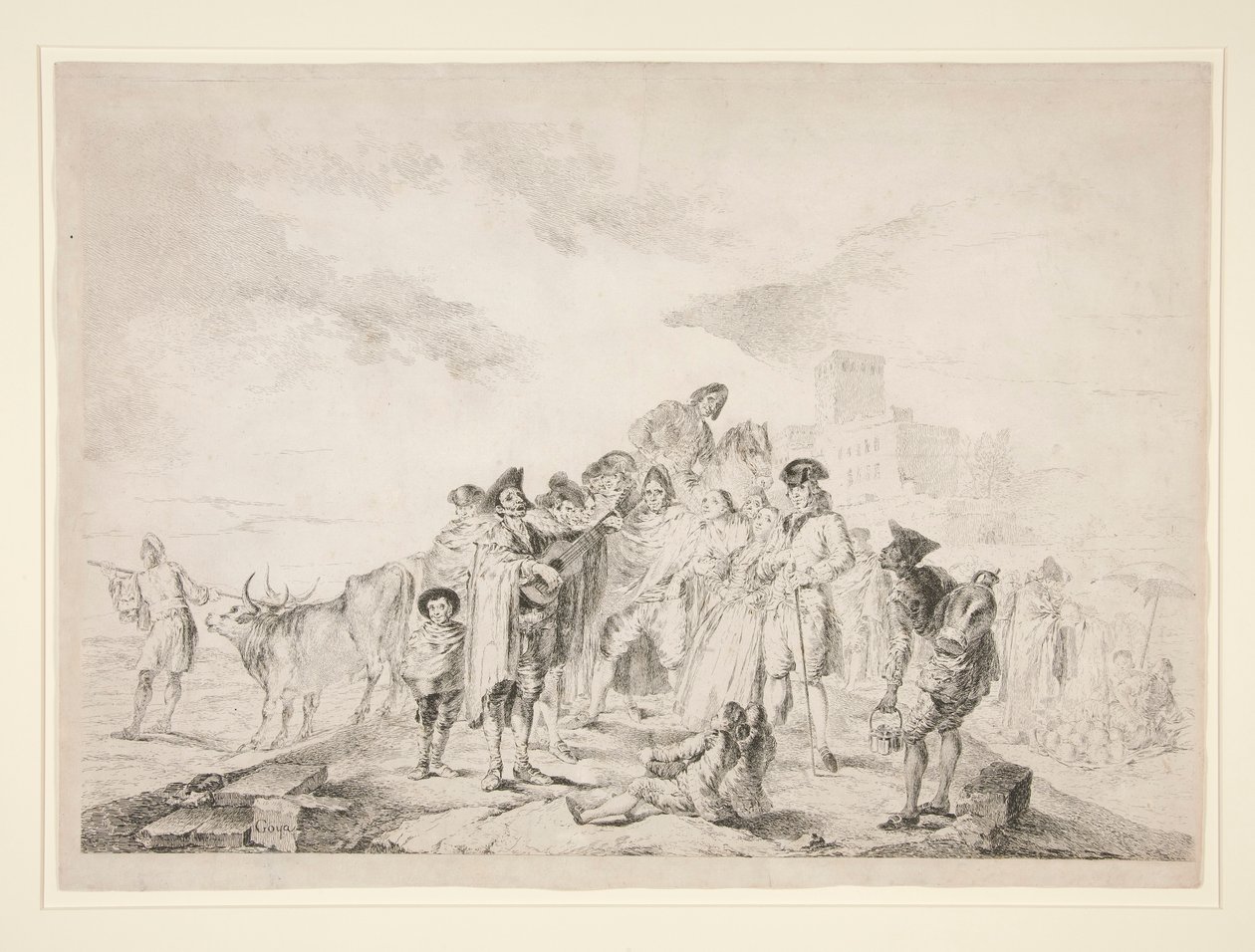 Den blinde gitarristen av Francisco de Goya