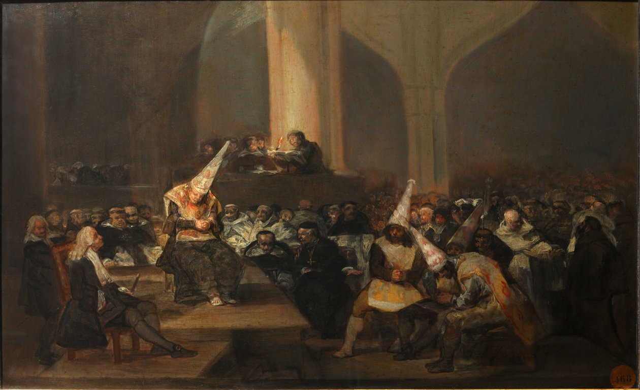 Inkvisitionsscen av Francisco de Goya