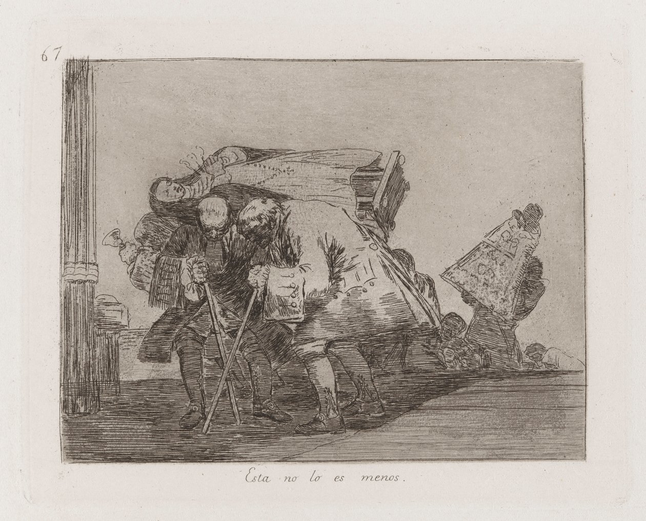 Detta är inte mindre så, tavla 67 från The Disasters of War av Francisco de Goya