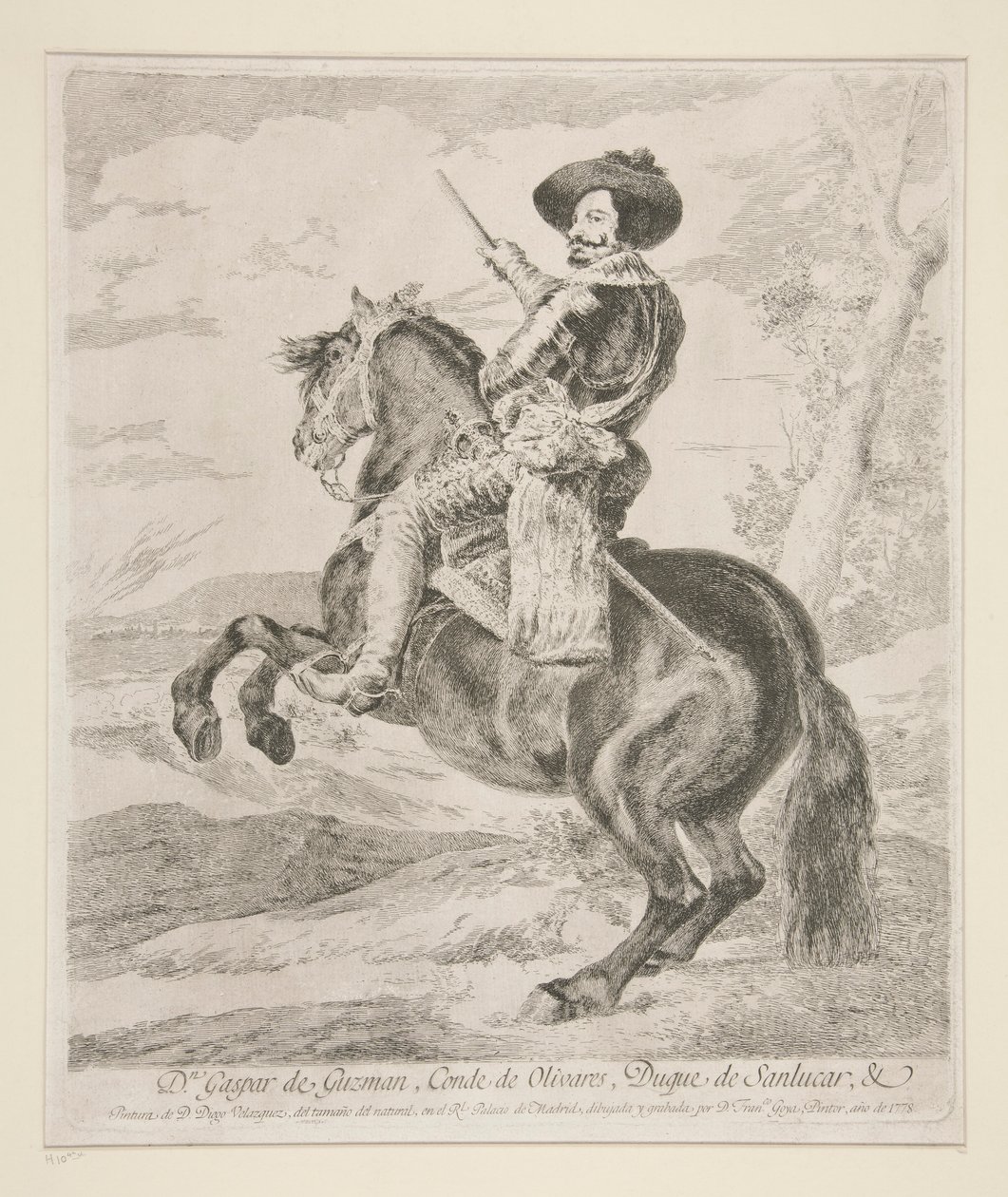 Gaspar de Guzman, greve hertig av Olivares av Francisco de Goya