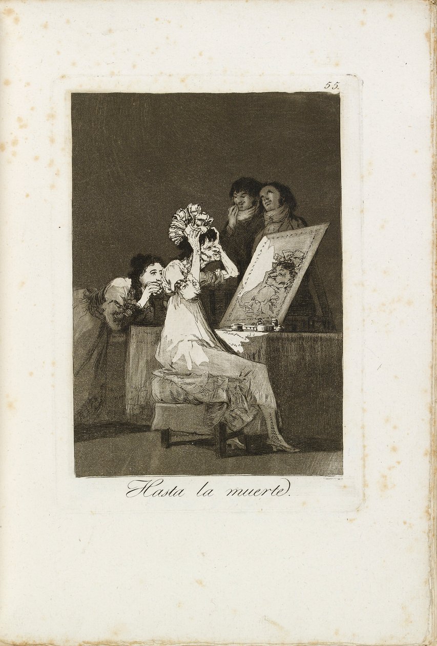 Till döden, 1799-1799 av Francisco de Goya