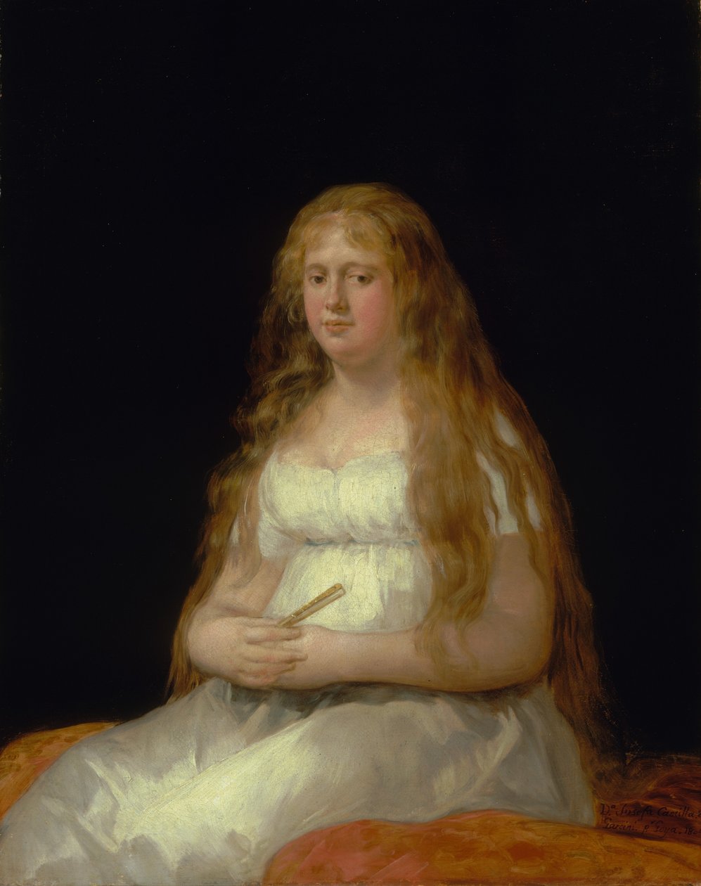 Josefa de Castilla Portugal och van Asbrock de Garcini 1775-cirka 1850, 1804. av Francisco de Goya