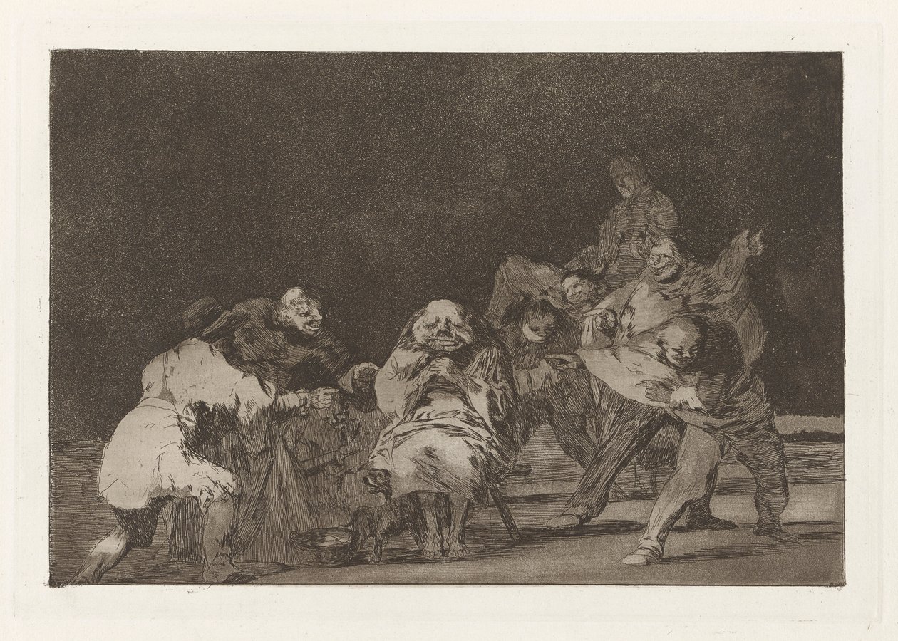 Lojalitet, även känd som Han som inte gillar dig kommer att förtala dig på skämt, från serien The Nonsense (The Proverbs) av Francisco de Goya