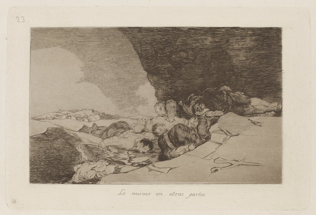The Same Elsewhere (The Same Elsewhere), Plåt 23 från The Disasters of War av Francisco de Goya