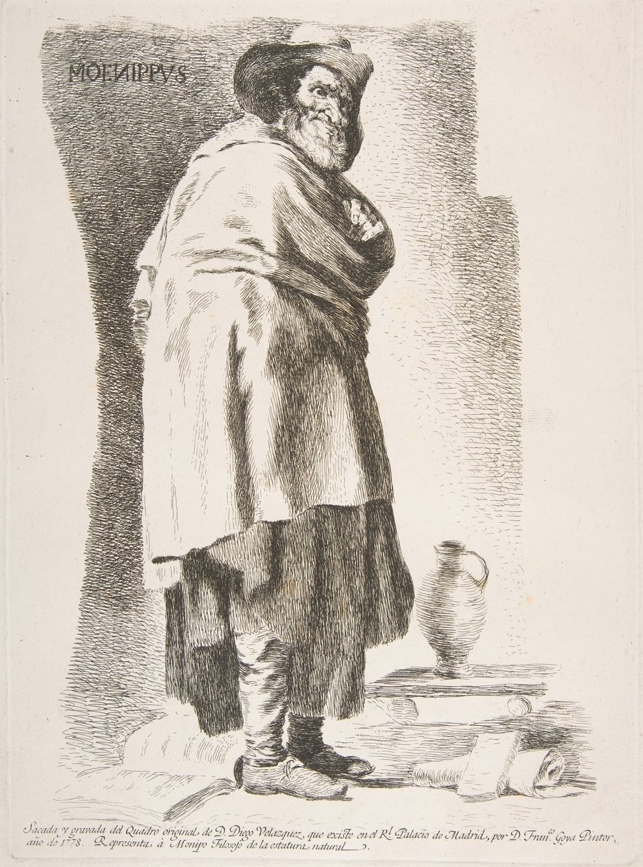 Moenippus Menipo filosof, 1778. av Francisco de Goya