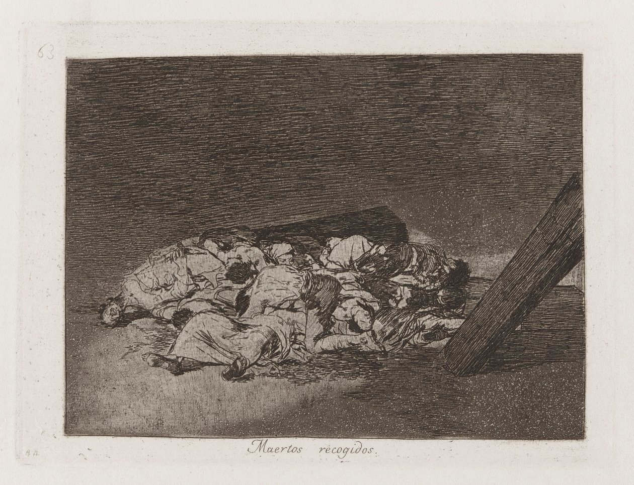 Harvest of the Dead, tavla 63 från The Disasters of War av Francisco de Goya