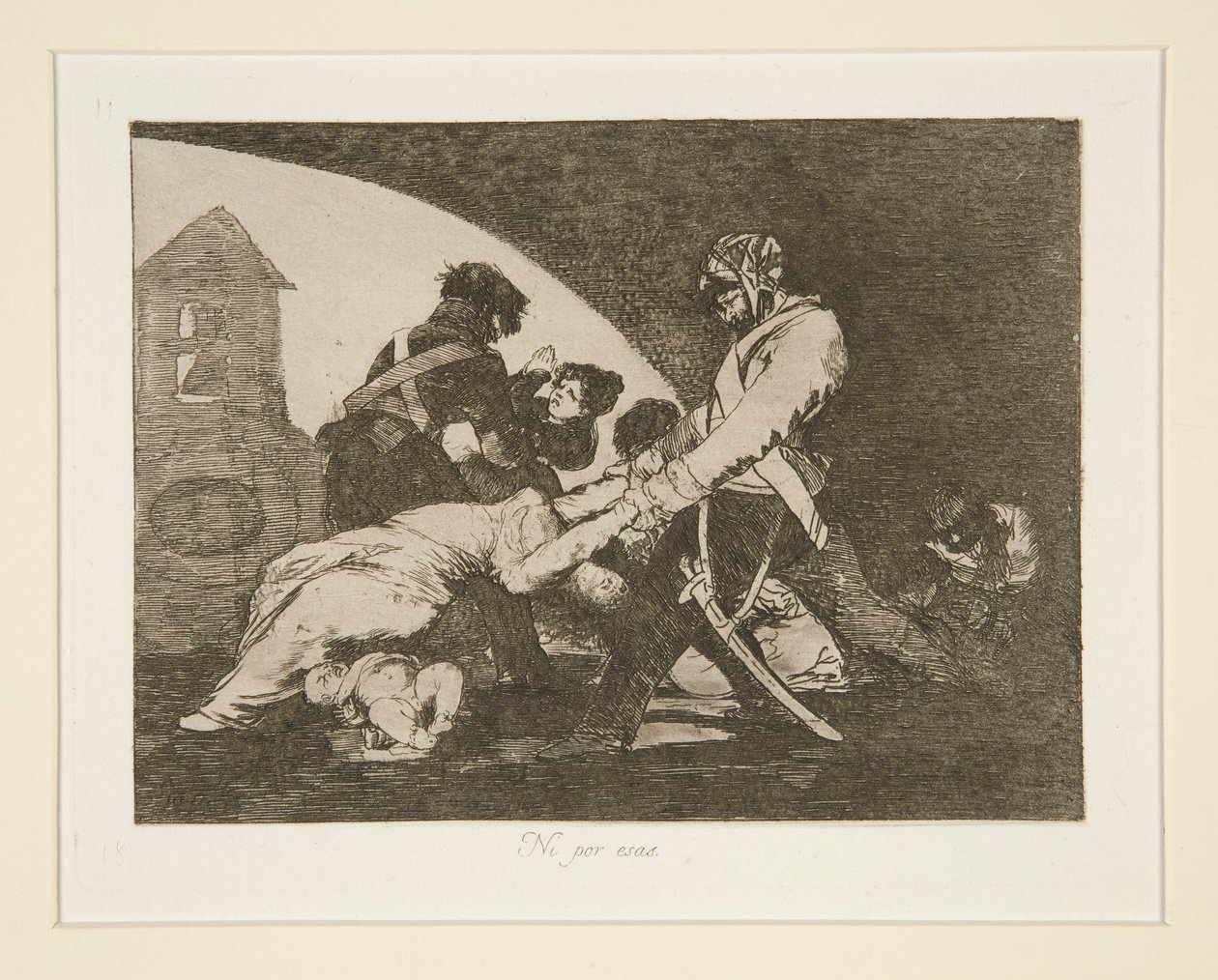Inte heller dessa, pl. 11 från The Disasters of War av Francisco de Goya