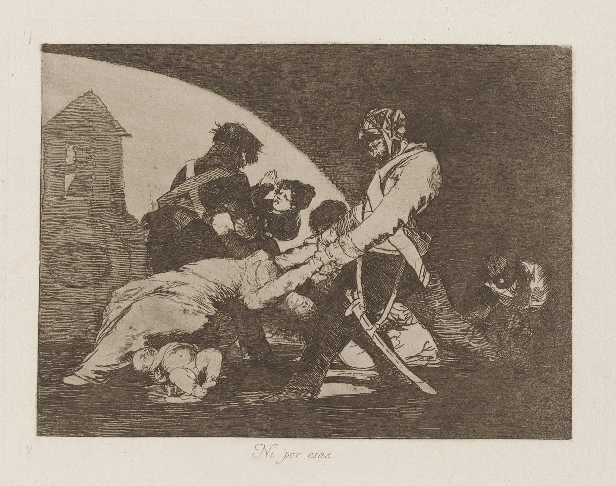 Inte heller dessa, pl. 11 från serien The Disasters of War av Francisco de Goya
