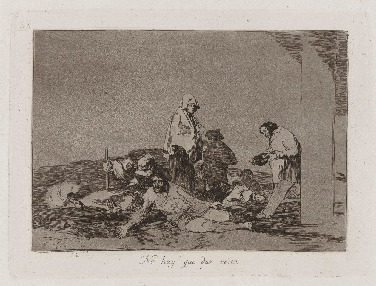 Du behöver inte skrika (It av Francisco de Goya