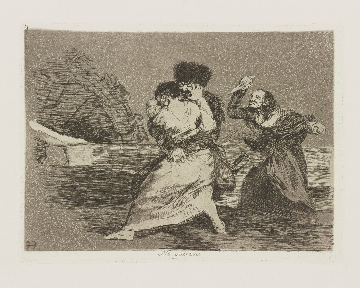 De vill inte. (Det gör de inte av Francisco de Goya