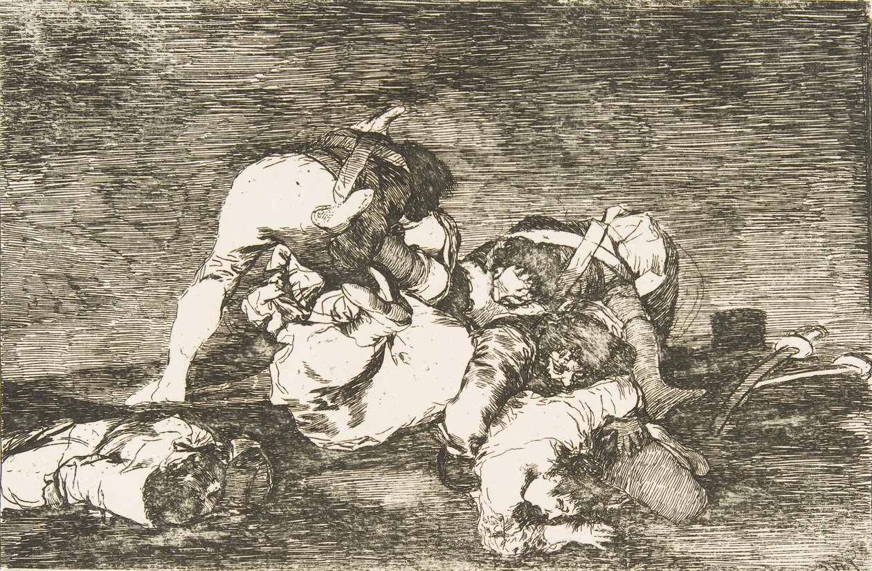 Platta 10 från The Disasters of War The Disasters of War: Inte heller dessa. Nor..., 1810. av Francisco de Goya