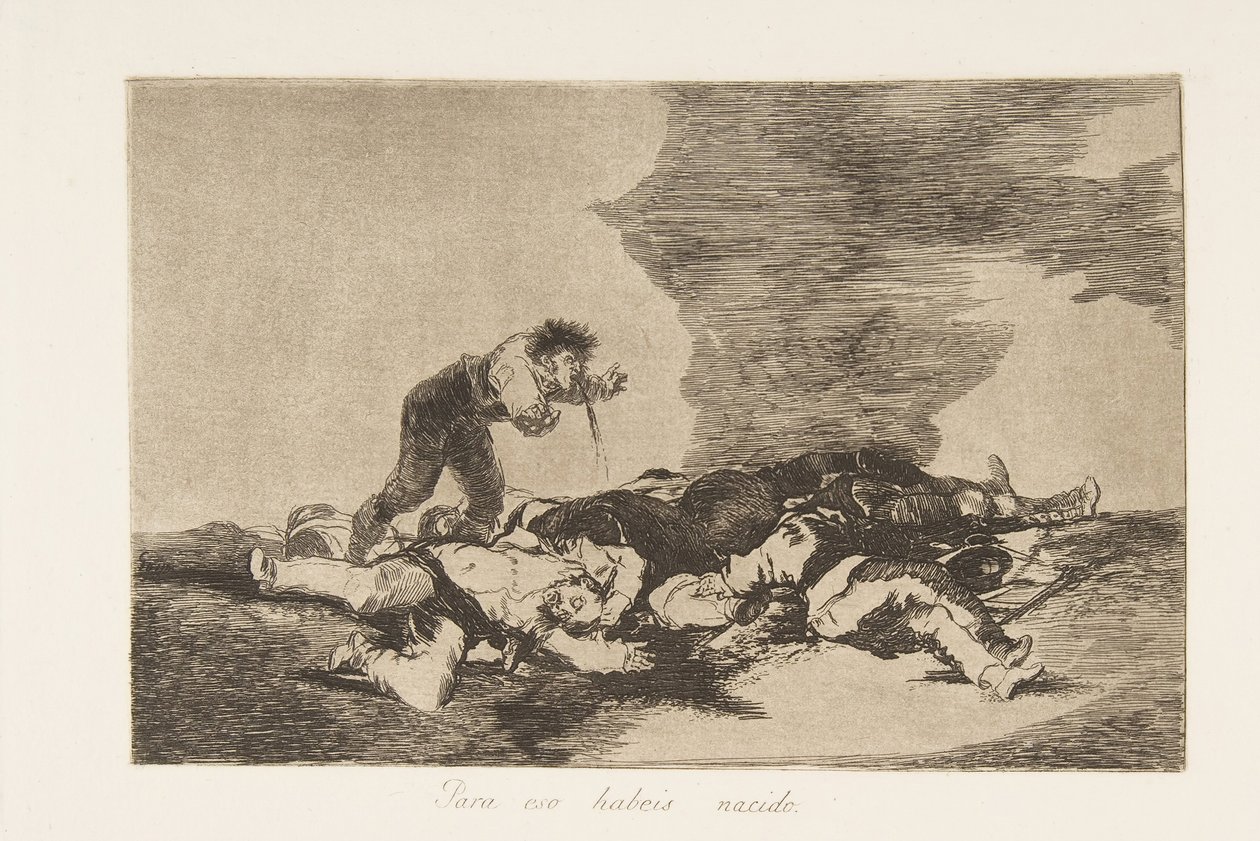 Platta 12 från The Disasters of War Los Desastres de la Guerra: This ..., 1810 publicerad 1863. av Francisco de Goya