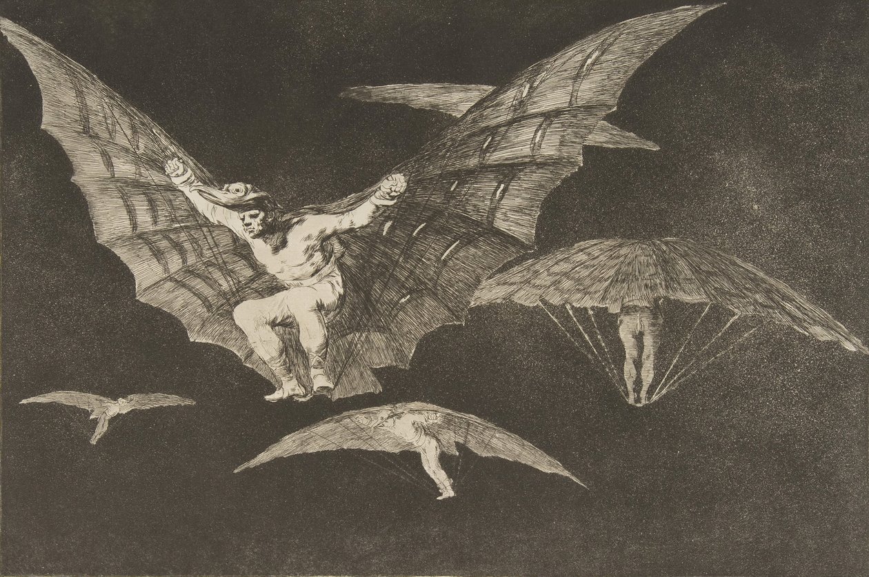 Tavla 13 från The Disparates: A Way of Flying, ca. 1816-23 utgiven 1864. av Francisco de Goya
