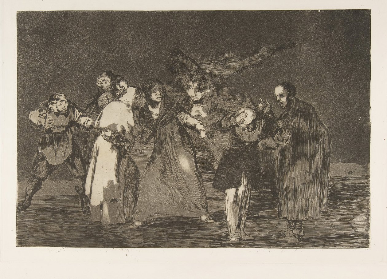 Tavla 16 från Disparates: Sår läker snabbare än förhastade ord, ca. 1816-23 utgiven 1864. av Francisco de Goya
