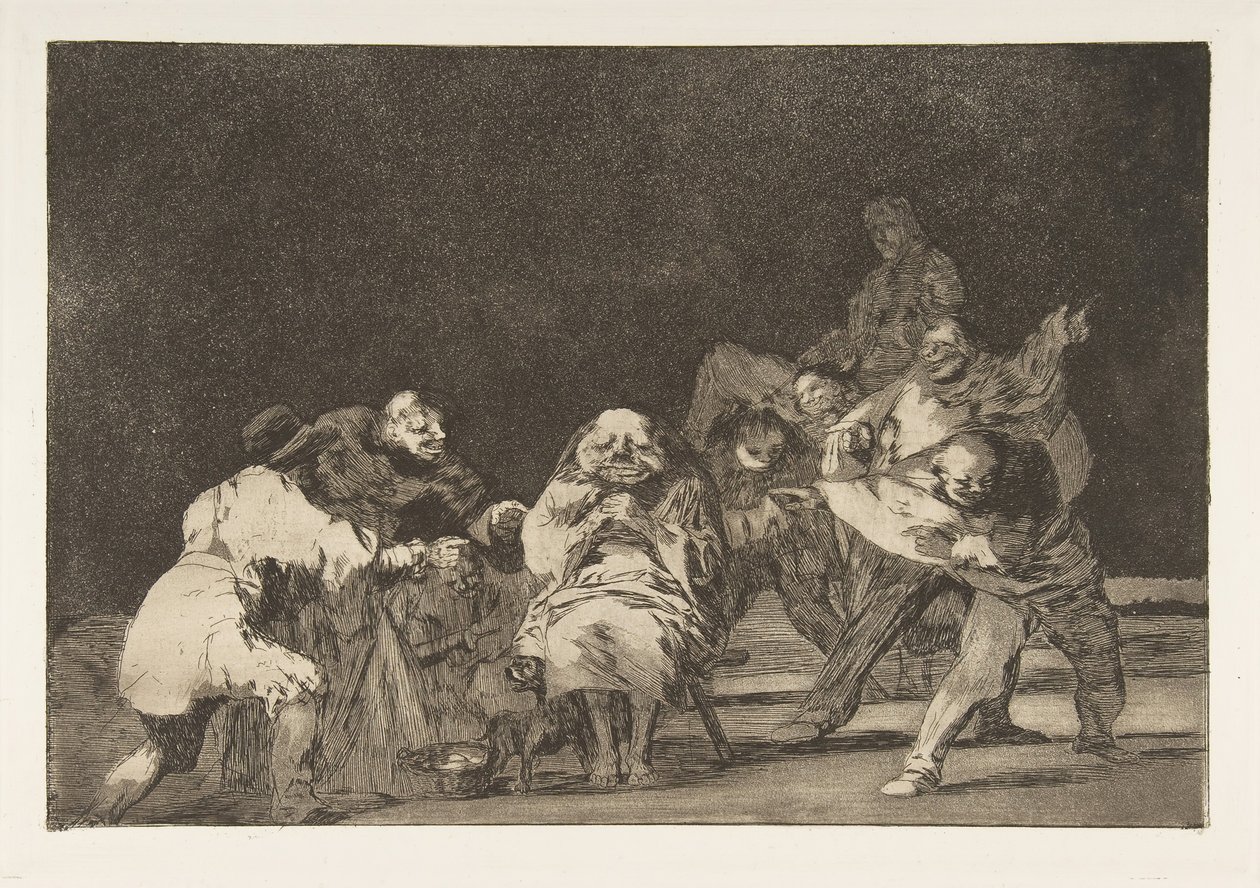 Tavla 17 från Disparates: Loyalty, ca. 1816-23 utgiven 1864. av Francisco de Goya
