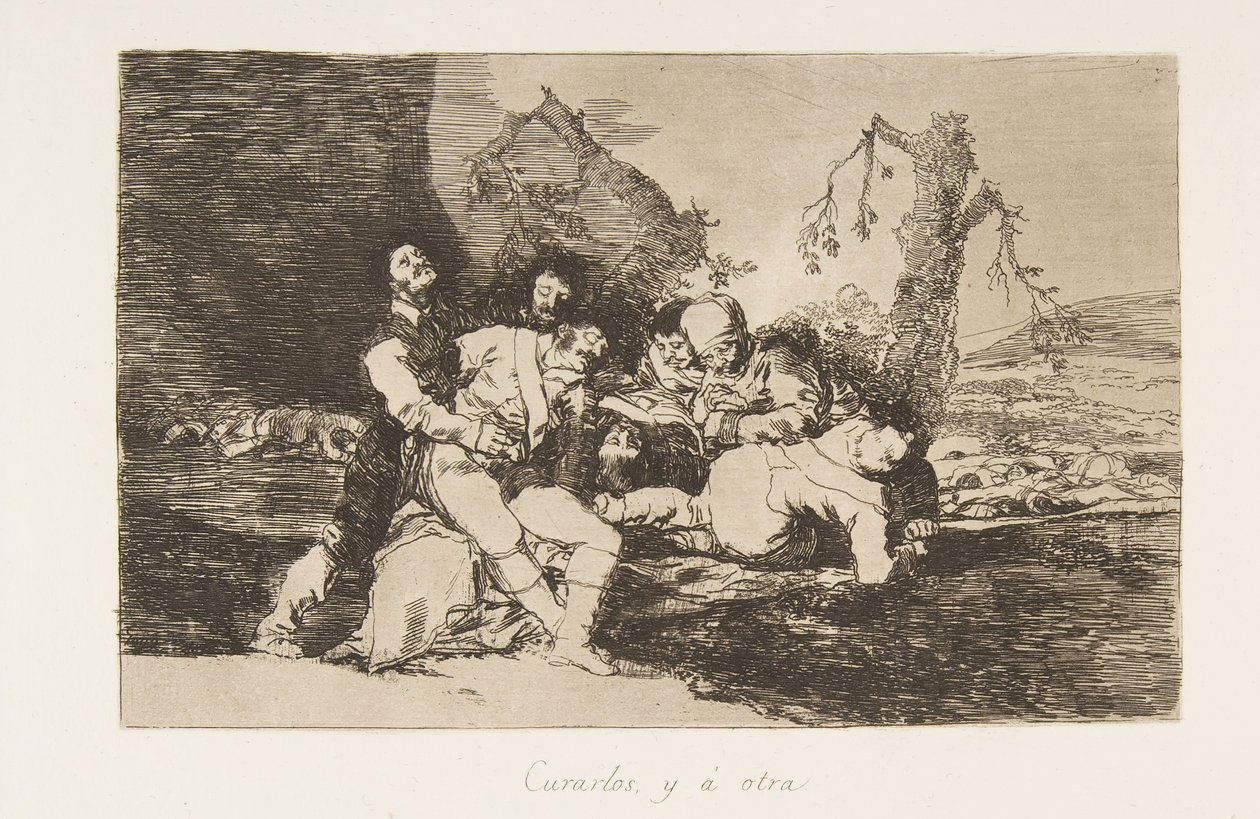 Platta 20 från The Disasters of War Los Desastres de la Guerra: Get t..., 1810 publicerad 1863. av Francisco de Goya