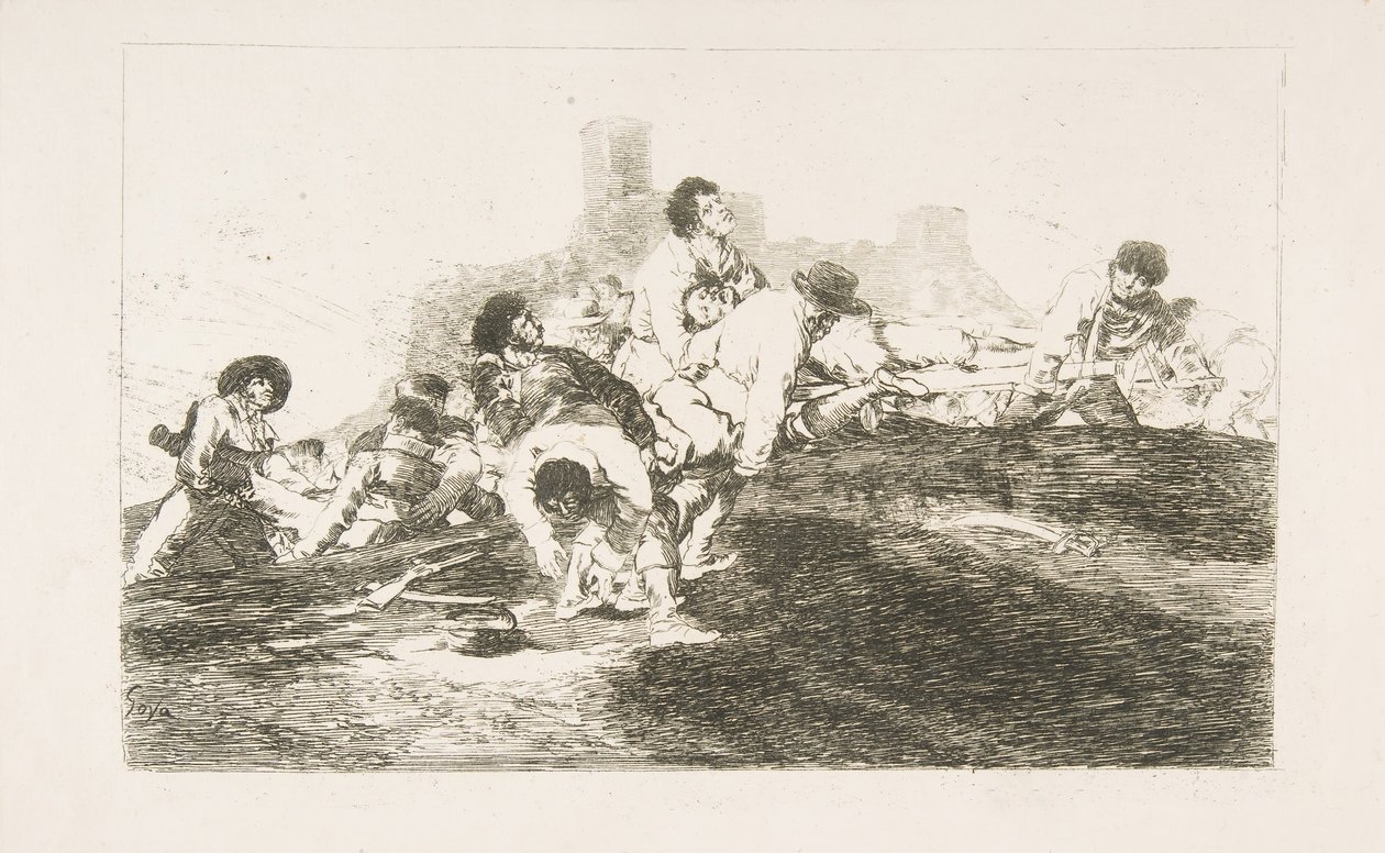 Plåt 24 från The Disasters of War Los Desastres de la Guerra: De kan fortfarande vara av u..., 1810. av Francisco de Goya