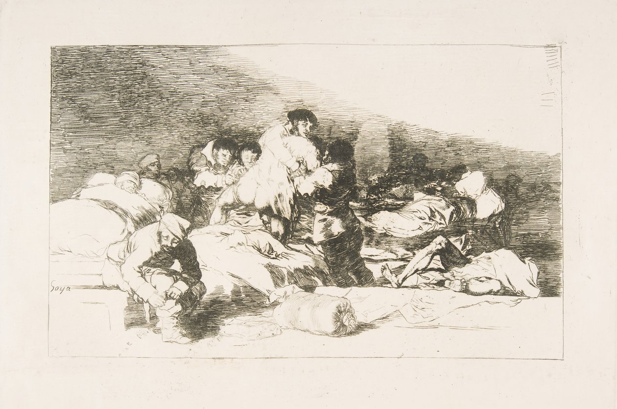 Platta 25 från The Disasters of War The Disasters of War: Dessa också. Även e..., 1810. av Francisco de Goya