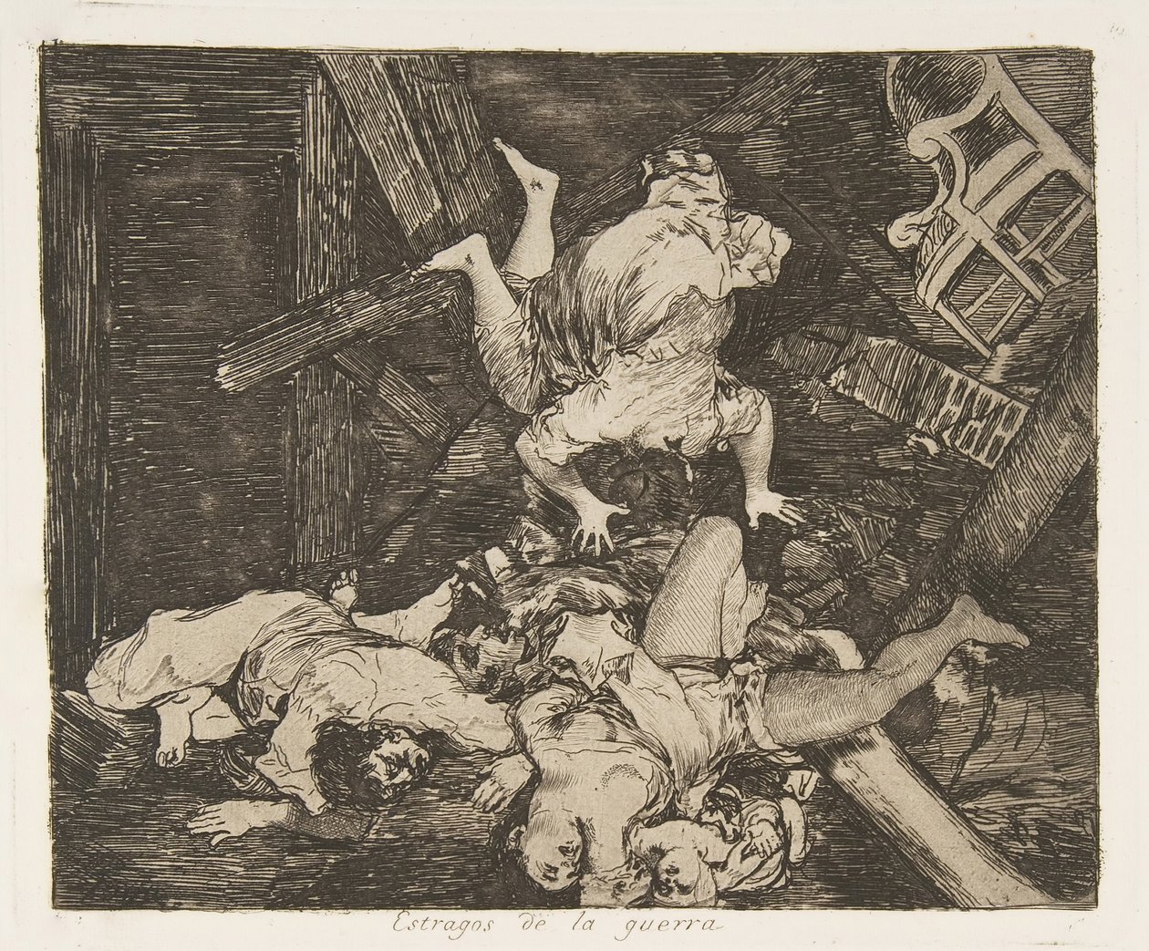 Platta 30 från The Disasters of War Los Desastres de la Guerra: Ravag..., 1810 publicerad 1863. av Francisco de Goya
