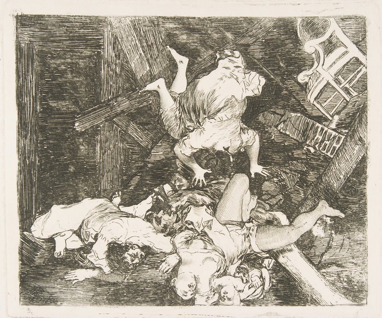 Platta 30 från The Disasters of War The Disasters of War: Ravages of War. St..., 1810. av Francisco de Goya