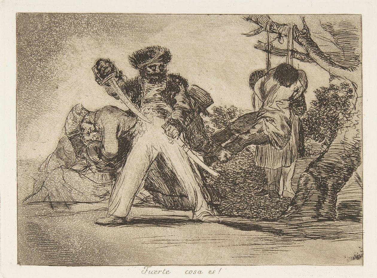 Platta 31 från The Disasters of War Los Desastres de la Guerra: That..., 1810 publicerad 1863. av Francisco de Goya