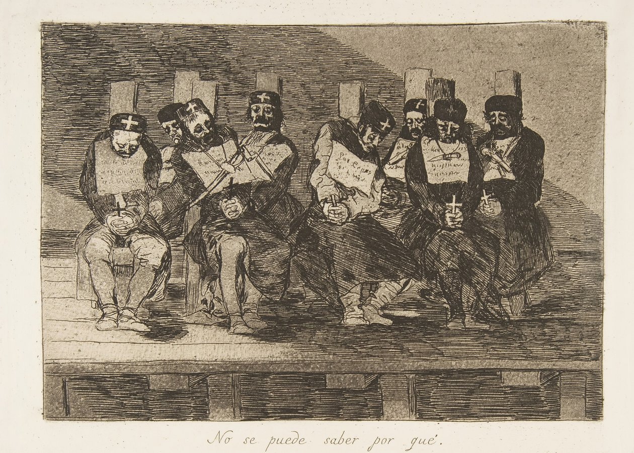Platta 35 från The Disasters of War Los Desastres de La Guerra: One C..., 1810 publicerad 1863. av Francisco de Goya