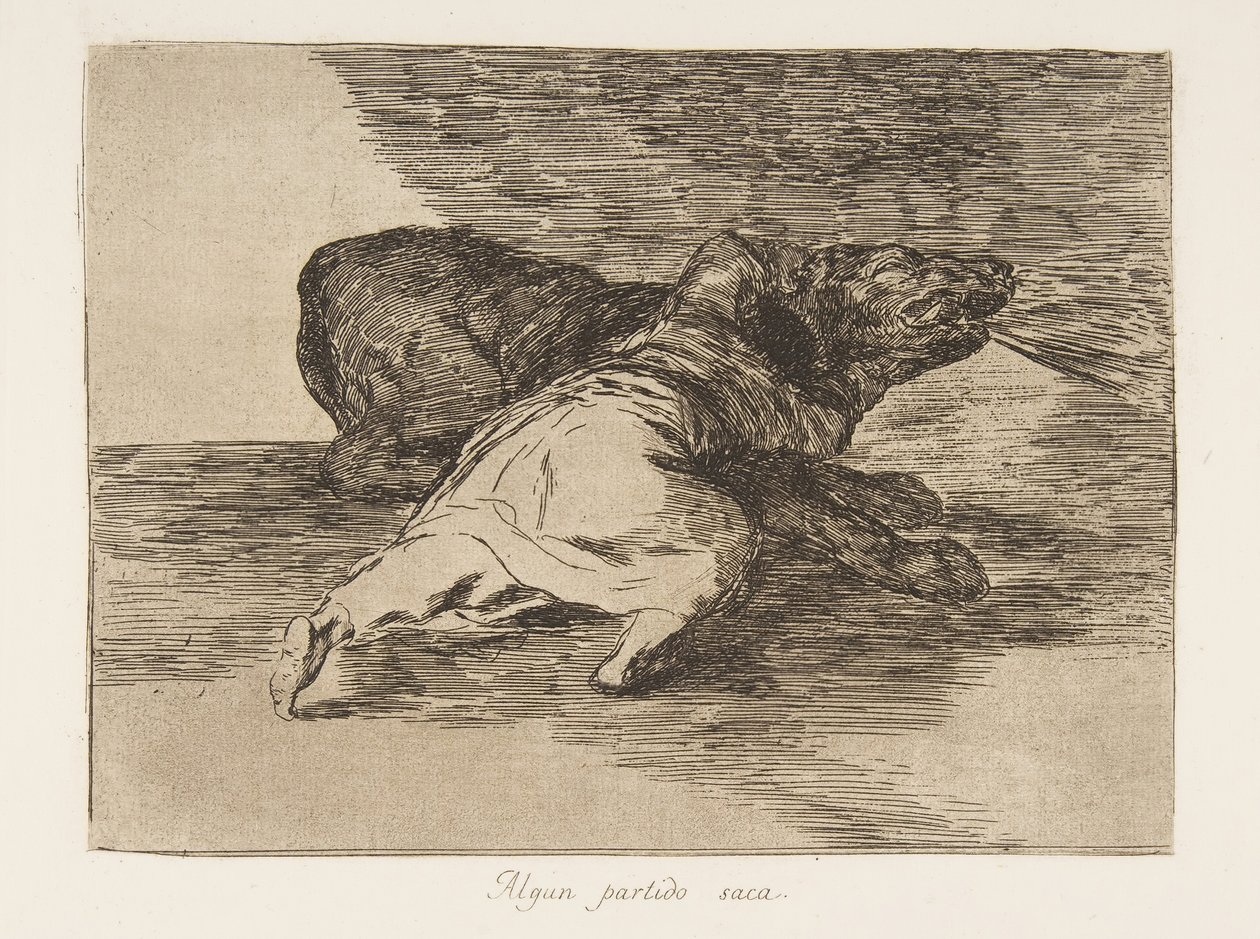 Plåt 40 från The Disasters of War Los Desastres de La Guerra: He ge..., 1810 publicerad 1863. av Francisco de Goya