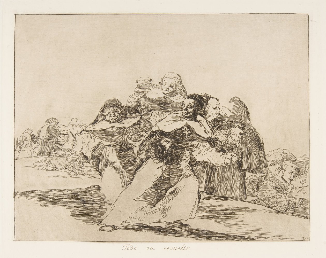 Platta 42 från The Disasters of War Los Desastres de la Guerra: Every..., 1810 publicerad 1863. av Francisco de Goya