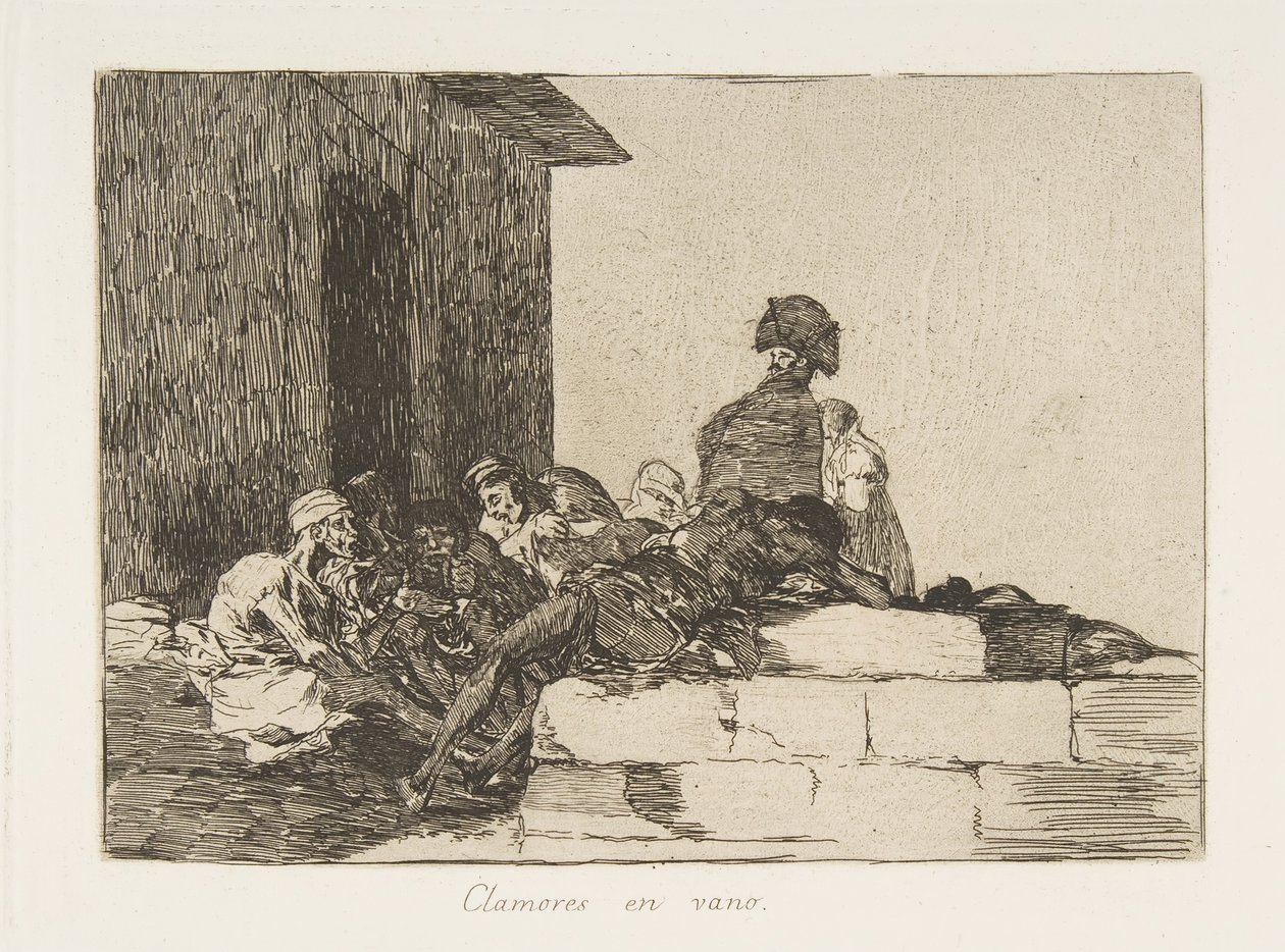 Plåt 54 från The Disasters of War Los Desastres de la Guerra: Ap..., 1811-12 publicerad 1863. av Francisco de Goya
