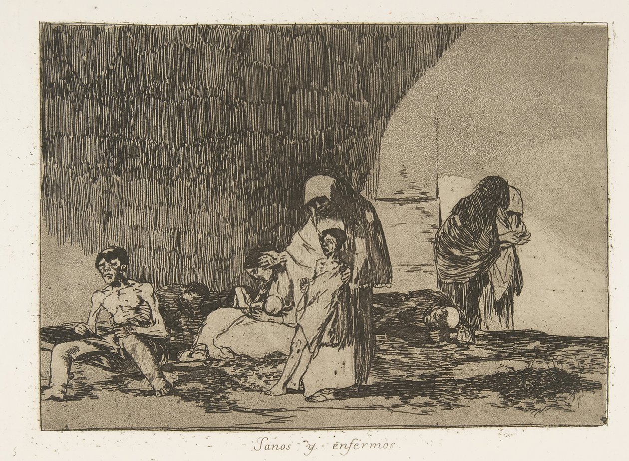 Plåt 57 från The Disasters of War Los Desastres de la Guerra: Th..., 1811-12 publicerad 1863. av Francisco de Goya