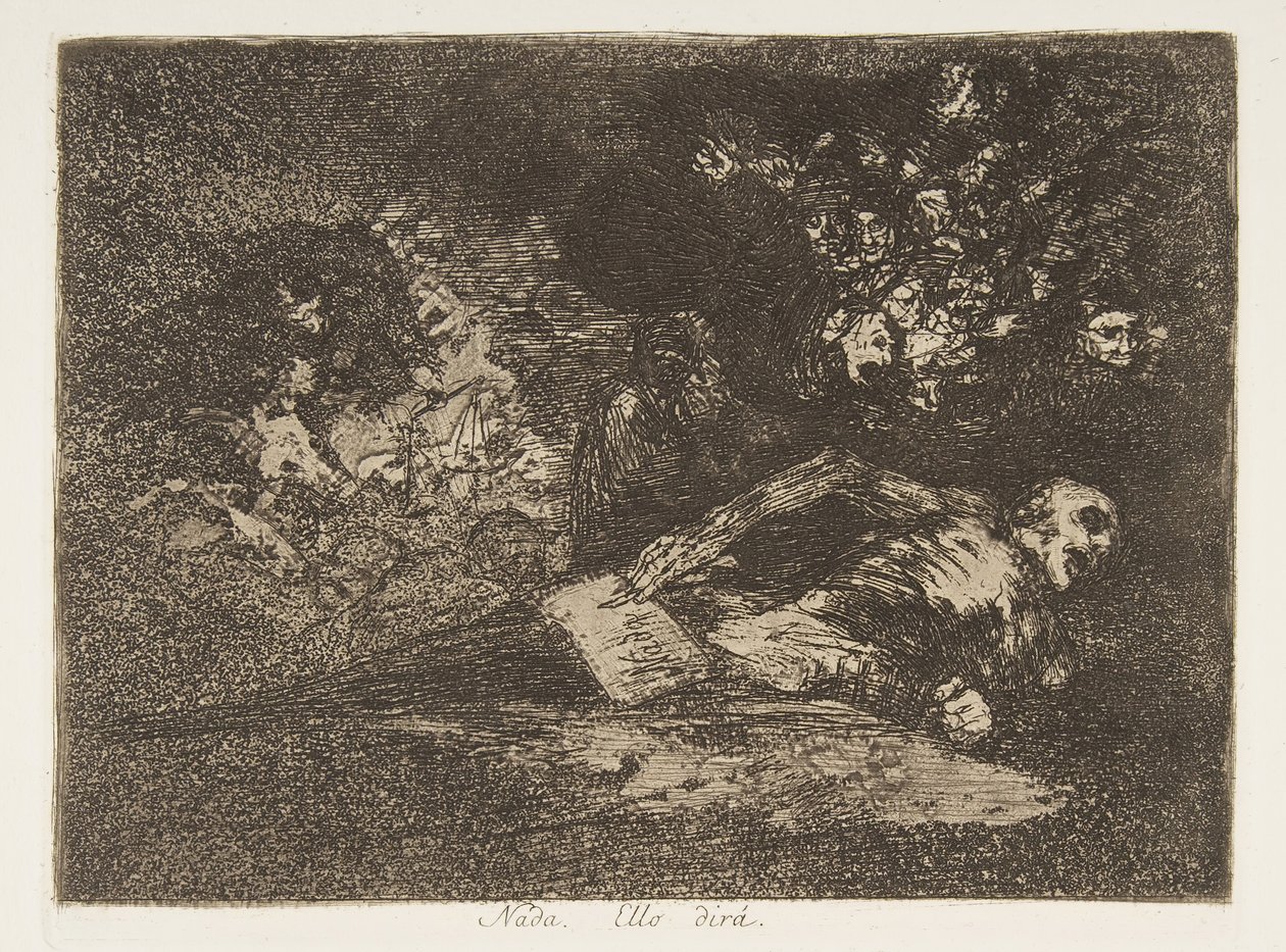 Plåt 69 från The Disasters of War Los Desastres de la Guerra..., efter 1814-15 publicerad 1863. av Francisco de Goya
