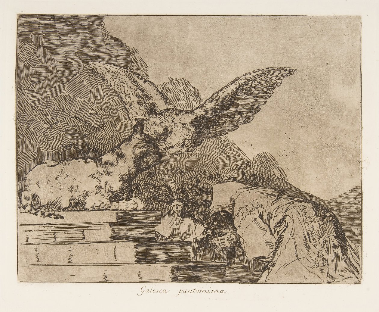 Plåt 73 från The Disasters of War Los Desastres de la Guerra..., efter 1814-15 publicerad 1863. av Francisco de Goya