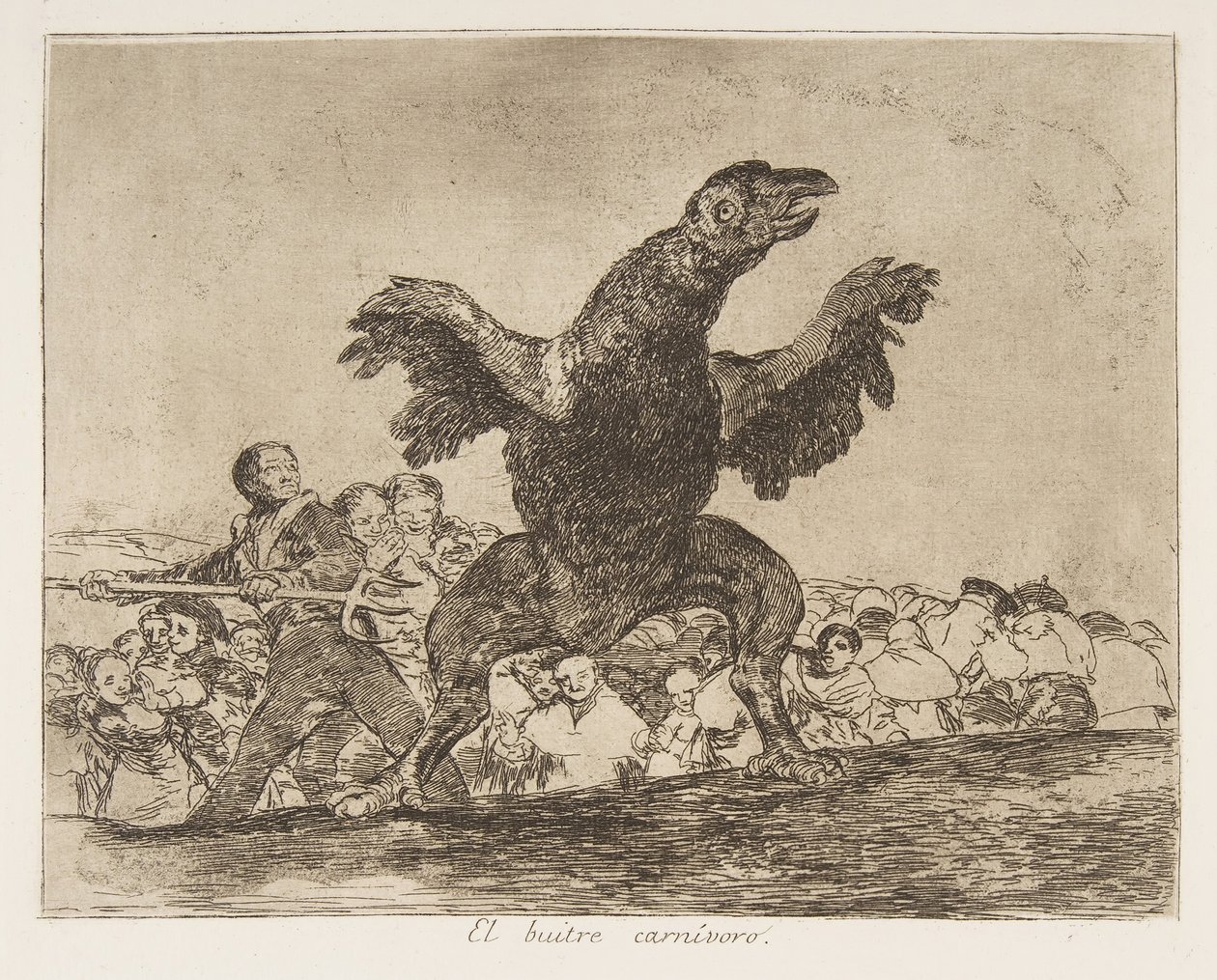 Plåt 76 från The Disasters of War Los Desastres de la Guerra..., efter 1814-15 publicerad 1863. av Francisco de Goya