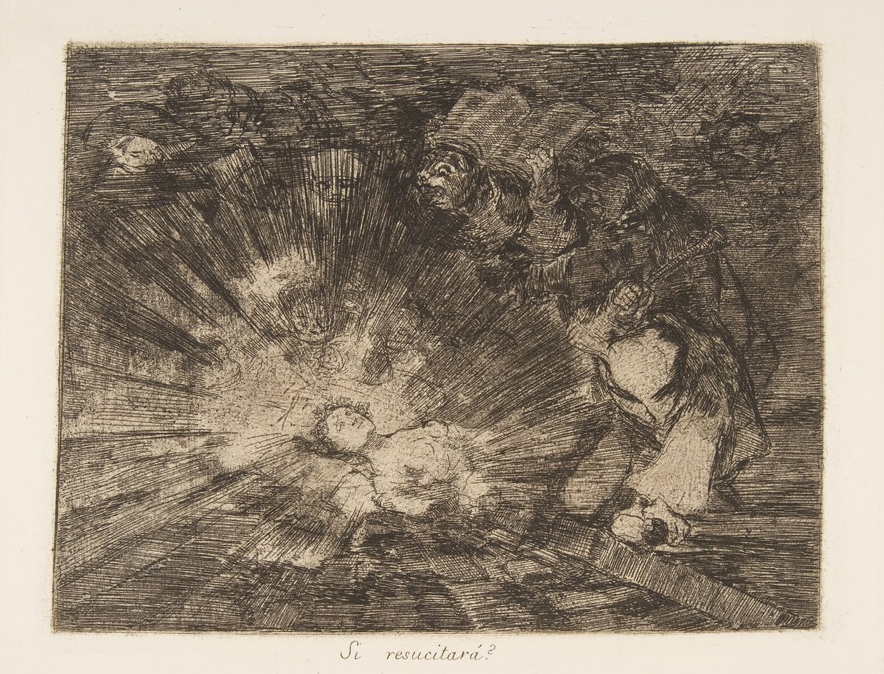Plåt 80 från The Disasters of War Los Desastres de la Guerra: Wil..., 1810-20, publicerad 1863. av Francisco de Goya