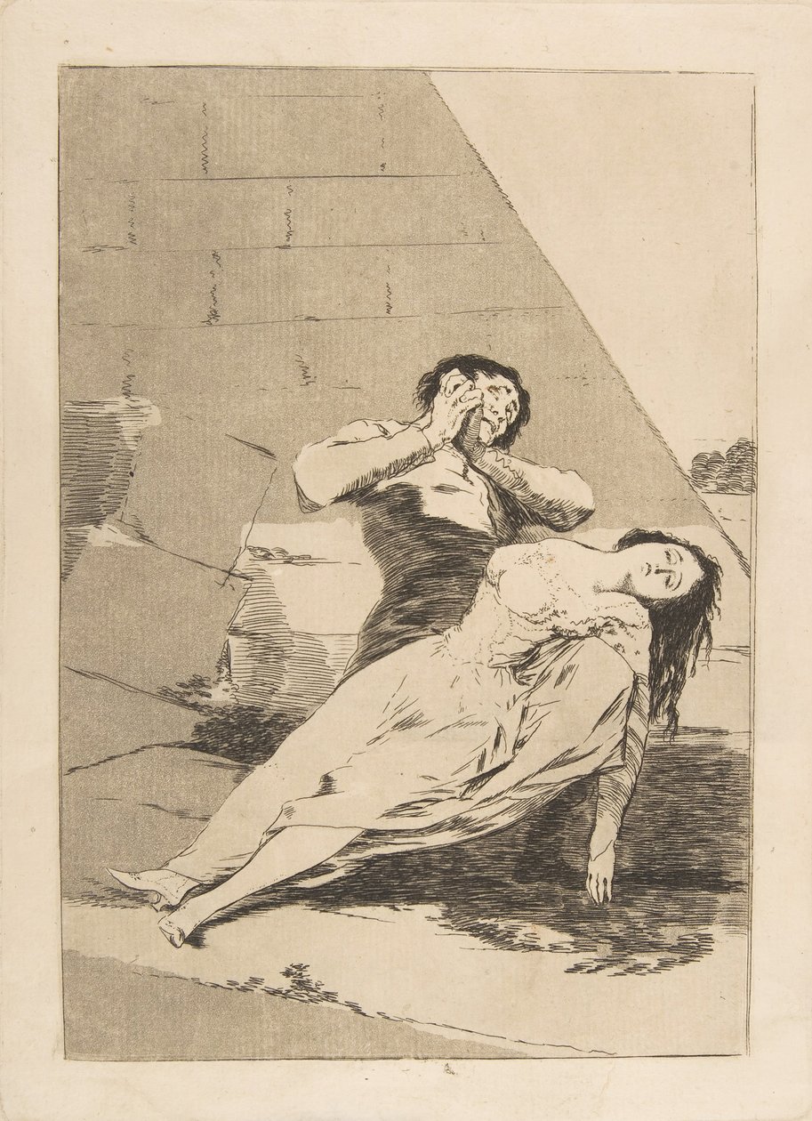 Platta 9 från Los Caprichos: Tantalus Tantalus., 1799 av Francisco de Goya