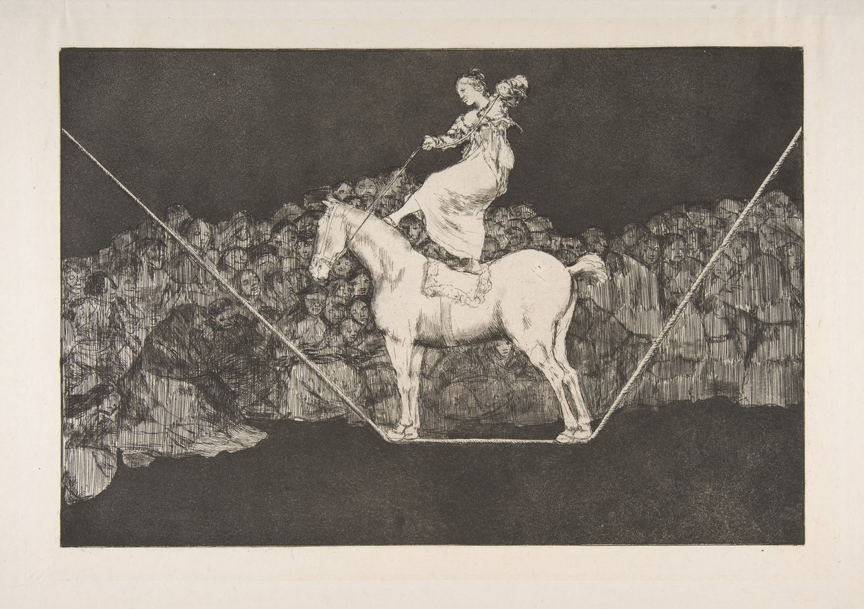 Tavla B från Disparates:Punctual Folly, ca. 1816-23 utgiven före 1877. av Francisco de Goya