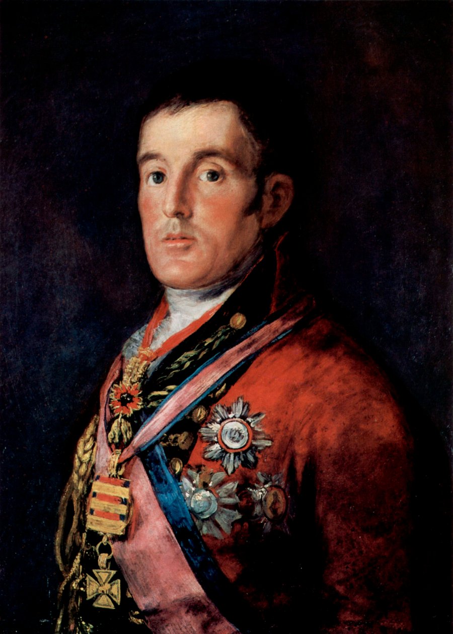 Porträtt av fältmarskalk Arthur Wellesley, 1:e hertig av Wellington, c1814. av Francisco de Goya