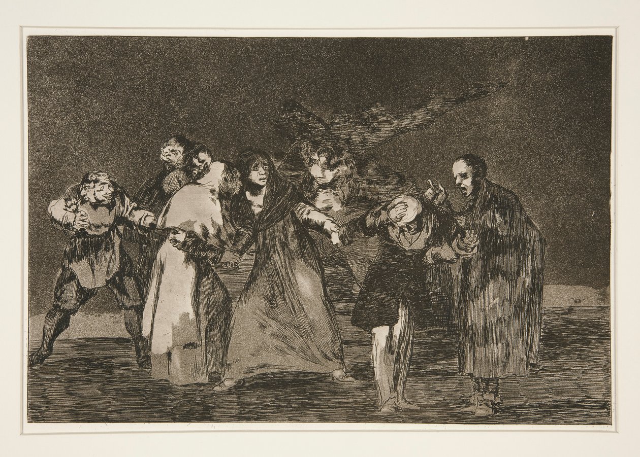 De läker sticksår ​​men inte dåliga ord (Wounds Heal Quicker than Hasty Words), pl. 16 från serien Ordspråk av Francisco de Goya